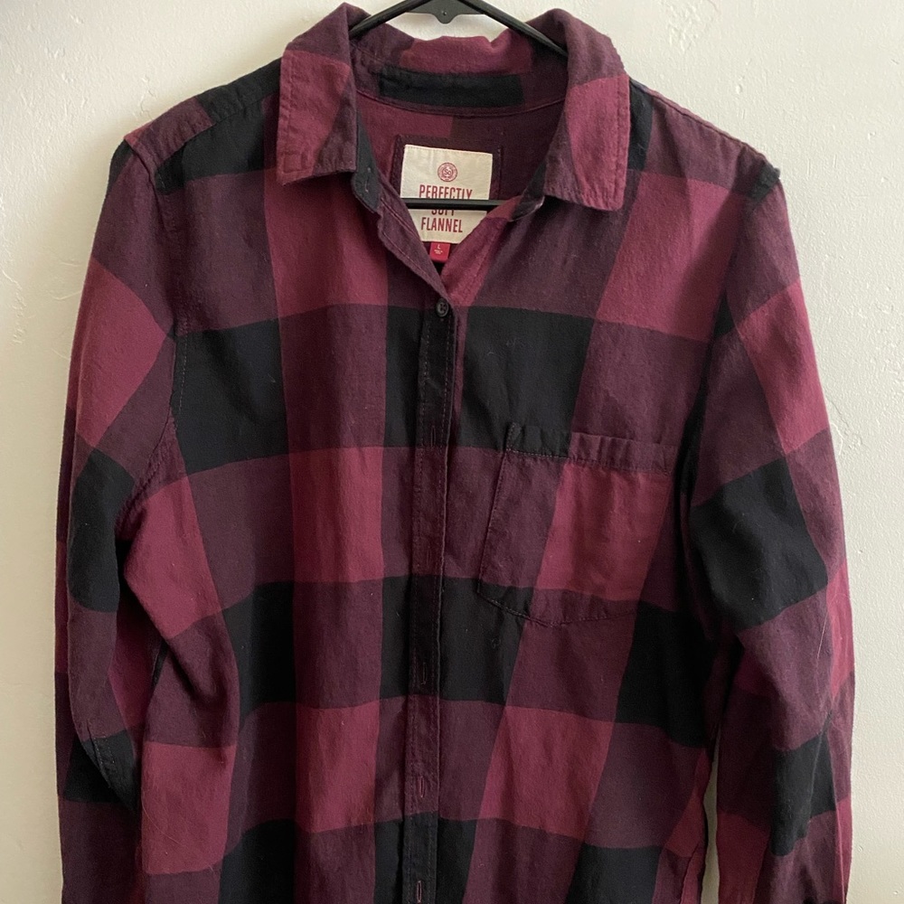 Burgundy Flannel